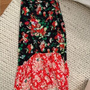 RIXO Black and Red Women's Skirt size s